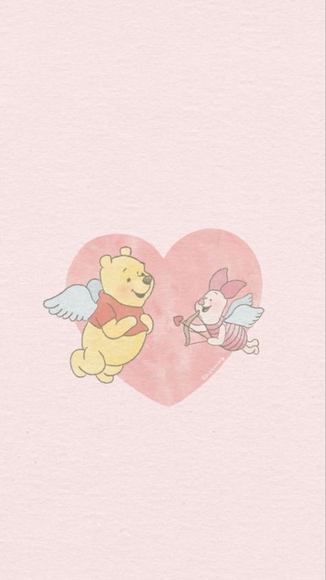 Piglet And Pooh Wallpaper, Winnie The Pooh Valentines Day Wallpaper, Disney Valentines Wallpaper, Disney Valentines Day Wallpaper, Valentines Homescreen, Winnie The Pooh Valentines Day, Piglet Wallpaper, Winnie The Pooh Valentines, Winnie The Pooh Valentine