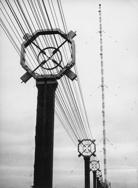 Radio station power line and antenna tower, Solt, 1982. From the Budapest Municipal Photography Company archive. Abandoned Radio Station, Radio Tower, Aesthetic Places, Photography Company, Radio Antenna, Bbc Radio, Radio Station, Budapest, Art Ideas