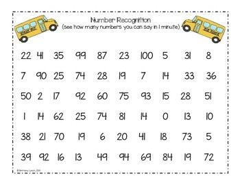 FREE number fluency 1-100 Number Fluency, Kindergarten Assessment, Number Sense Activities, Fluency Practice, Math Games For Kids, Math Assessment, Addition Facts, Small Fry, Math Numbers