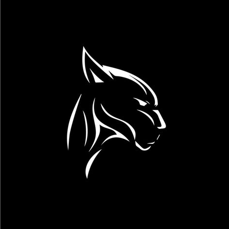 panther head dotwork tattoo with dots shading, tippling tattoo. Hand drawing wild animal emblem on black background for body art, minimalistic sketch monochrome logo. Vector illustration Panther Tattoo Minimalist, Panther Drawing Easy, Black Panther Logo Design, Black Panther Animal, Panther Drawing, Panther Tattoos, Black Panther Logo, Traditional Tattoo Outline, Monochrome Logo