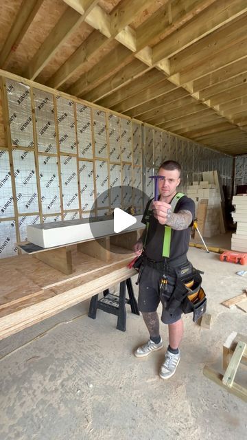 Joshthecarpenter on Instagram: "Warm deck build-up #warm #roof #roofing #carpentry #carpenter #warmdeck" Timber Frame Construction Detail, Warm Roof, Skillion Roof, Timber Frame Construction, Farm Ideas, Roof Framing, Timber Frame, Carpentry, Roof