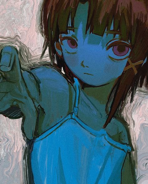 Lain Fanart, Serial Experiments Lain, Ethereal Art, Cute Profile Pictures, Art Inspiration Drawing, Funky Art, Pretty Art, Character Drawing, Cartoon Art