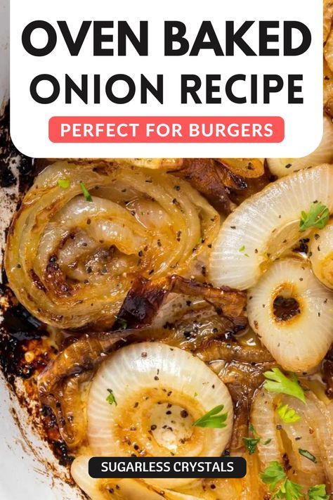 Burger Onions, Roast Onions, Baked Onion, Onion Casserole, Baked Onions, Steak And Onions, Vegan Probiotics, Roasted Onions, Healthy Lunch Meal Prep