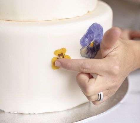 Simple Wildflower Wedding, Wedding Cake Decorating Tutorials, Wildflower Wedding Cake, Wildflower Cake, Wedding Cake Tutorial, Shower Funny, Edible Flowers Cake, Dried Flowers Diy, Boho Wedding Cake