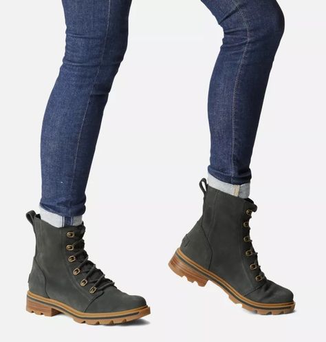 Women's Lennox™ Lace Boot | SOREL Waterproof Suede Boots, Lace Booties, Honey Moon, Cozy Boots, Sorel Boots, Wrap Heels, Sorel Womens, Cool Boots, Unique Styles