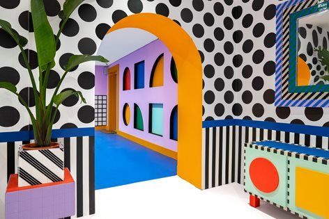 House of Dots | Camille Walala Camille Walala, Colorful Room, Toy Brands, Memphis Design, Colour Blocking, Interior Modern, Design Milk, Public Art, Postmodernism