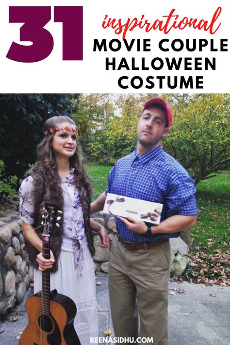 31 iconic famous movie couple halloween costumes to inspire you. #famous movie couple halloween costumes #movie couples halloween costumes #movie couples halloween costume ideas #best movie couple halloween costumes Movie Couple Halloween Costumes, Movie Character Couple Costumes, Movie Themed Costumes, Movie Couples Costumes, Celebrity Couple Costumes, Doug Funnie, Couple Halloween Costume, Easy Couple Halloween Costumes, Easy Couples Costumes