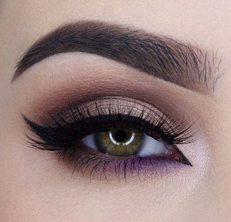 Formal Makeup For Purple Dress, Makeup With Purple Dress, Purple Wedding Makeup, Bridal Eyes, Prom Makeup For Brown Eyes, Purple Makeup Looks, Wedding Eye Makeup, Wedding Makeup For Brown Eyes, Purple Eye Makeup