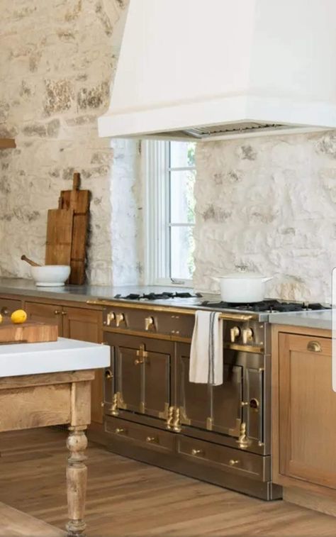 So the wife really likes the stove on Chip & Joanna Gaines new show Magnolia Kitchen. Had to do some digging to figure out who made it. It's made in France. It's a LA CORNUE CHATEAU 150, it's 60" wide and it's priced at a minimum of an astounding $52,300 before freight and delivery!!! A 2021 Mercedes-Benz E-Class is $54,250. 1800s Decor, La Cornue Kitchen, Gaines Kitchen, Joanna Gaines Kitchen, Stone Kitchen, Kitchen Oven, French Kitchen, Kitchen Stove, Kitchen Farmhouse