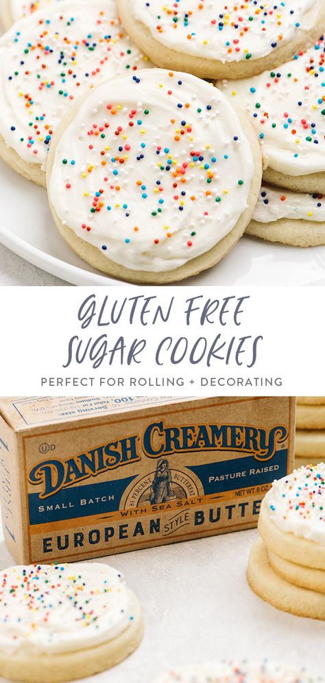 40 Aprons, Gluten Free Christmas Cookies, Simple Cookie, Gluten Free Sugar Cookies, Gluten Free Holiday, Gluten Free Christmas, Gluten Free Desserts Recipes, Gf Desserts, Gluten Free Sweets