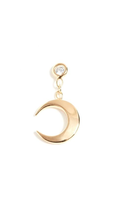 Jacquie Aiche Crescent Drop Earrings Celebrity Stylist, Jacquie Aiche, What To Buy, A Celebrity, Drop Earring, Jewelry Inspo, Who What Wear, Shopping List, Pocket Watch