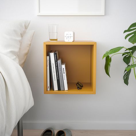 Wall Mounted Shelving Unit, Ikea Eket, Flexible Furniture, Corner Brackets, River House, Wall Mounted Shelves, Golden Brown, New Furniture, Floating Nightstand