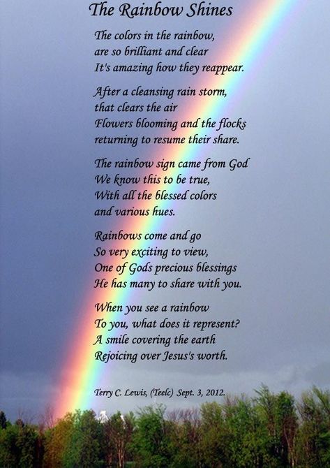 Genesis 9:12-16 (NIV) Rainbow Poems, Rainbow Poem, Christian Poems, Dog Poems, Rainbow Sign, Rainbow Pictures, Rainbow Quote, Rainbow Connection, Love Poem