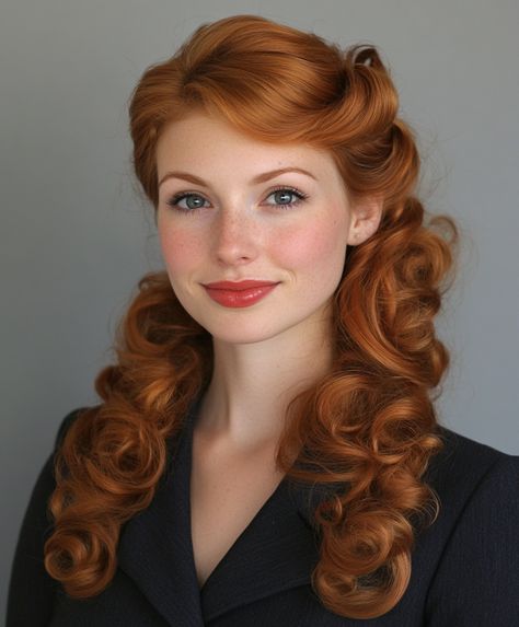 Cute Christmas Hairstyles: Classic Curls Ringlet Curls Hairstyles, Hot Roller Hairstyles, Time Wheel, 18th Century Hairstyles, Crispy Oven Baked Chicken Wings, Oven Baked Chicken Wings, Cute Christmas Hairstyles, Festive Hairstyles, Classic Curls