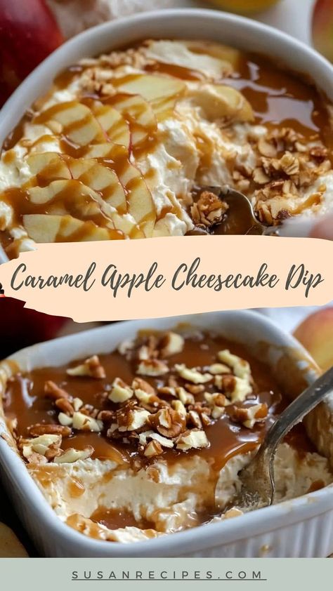 Indulge in the perfect blend of creamy cheesecake and sweet caramel apple with this irresistible dip! 🍏🍫 #FallTreats #CaramelAppleCheesecake #AutumnSweets #SweetAndSavory #CheesecakeLovers #CaramelDelight #AppleCravings #CheesecakeDip #AutumnBites #SeasonalSweets 🍏🍫 Apple Cheesecake Dip, Caramel Apple Cheesecake Dip, Cheesecake Caramel, Caramel Delights, Caramel Dip, Cheesecake Lovers, Caramel Apple Cheesecake, Comfort Desserts, Apple Cheesecake