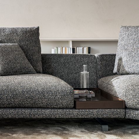 Modular sofa - Octave - Molteni&C Molteni Sofa, Latest Sofa Designs, Modular Sofa Design, Wooden Sofa Set Designs, Contemporary Living Room Design, Luxury Dining Chair, Unique Sofas, Wooden Sofa Set, Living Room Sofa Design