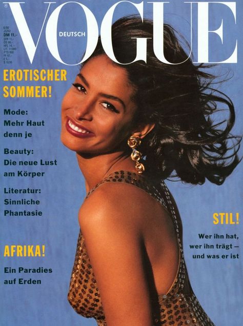 KARA YOUNG | VOGUE GERMANY JUNE,1990 COVER Kara Young, Black Supermodels, Vogue Magazine Covers, Fashion Tips For Girls, Fashion Magazine Cover, Vogue Germany, Vogue Covers, Famous Models, Vogue Magazine