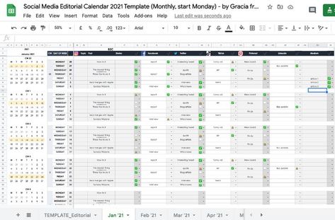 Organizing your time-sensitive social media posts just got a whole lot easier. Discover 15 totally free calendars to streamline your content posting across multiple platforms.. #marketing #digitalmarketing #emailmarketing Social Media Schedule Template, Social Media Content Calendar Template, Editorial Calendar Template, Social Media Planner Template, Social Media Calendar Template, Marketing Calendar Template, Social Media Tracker, Excel Calendar Template, Content Calendar Template