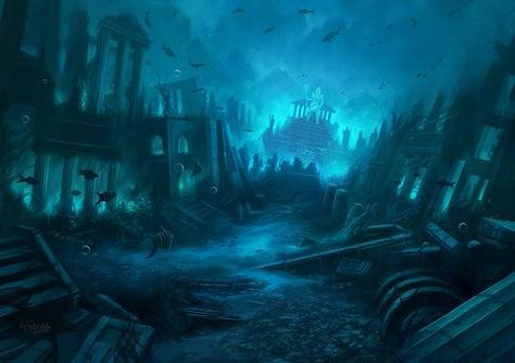 Ancient Atlantis, Underwater Ruins, Lost City Of Atlantis, Sunken City, Underwater City, Jaime Lannister, Arya Stark, Lost City, Underwater World