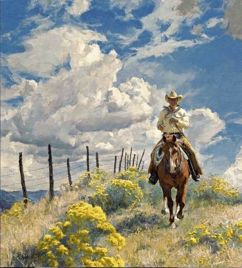 Western Painting Ideas On Canvas, Western Painting Ideas, Cowboy Artwork, Cowboy Artists, Western Artwork, Western Paintings, Arte Van Gogh, West Art, Art Magazine