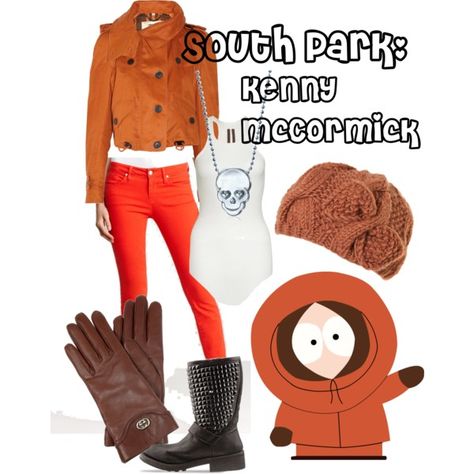 South Park: Kenny McCormick, created by allysaurus on Polyvore South Park Cosplay, Quick Costumes, Kenny Mccormick, Kenny South Park, South Park Anime, Hawaii Outfits, South Park Characters, Casual Cosplay, Themed Outfits