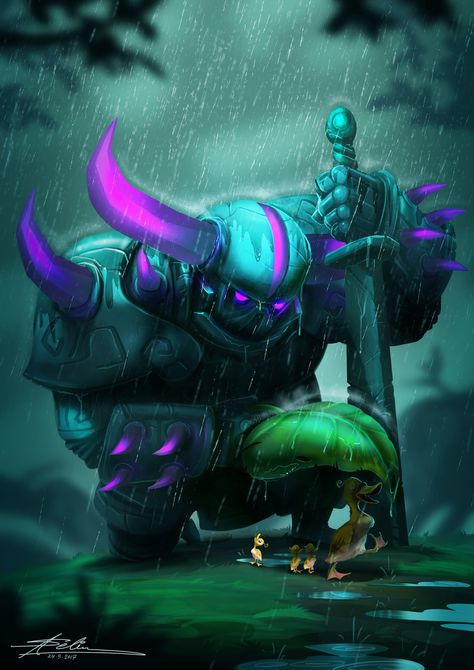 B.I.K.A Clash of Clans, Ahmed Selim on ArtStation at https://www.artstation.com/artwork/W5blN Clash Royale, Clash Of Clans, Gaming, Wallpapers, Art