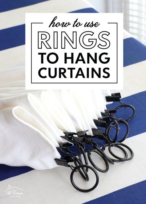 Clip On Curtain Rings, Curtain Hangers Ideas, Curtain Clips How To Use, How To Put Curtains, Curtain Rings With Clips Ideas, Clip Ring Curtains, Curtain Clips Ideas, Hang Curtains With Clips, Curtains On Rings