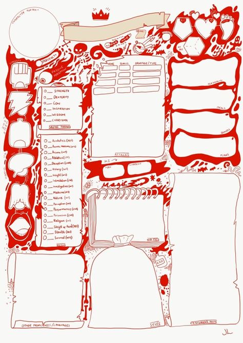 Rpg Character Sheet, Dnd 5, Dnd Stats, Dnd Character Sheet, Character Sheet Template, Fantasy World Map, Dnd Funny, Character Template, D D Maps