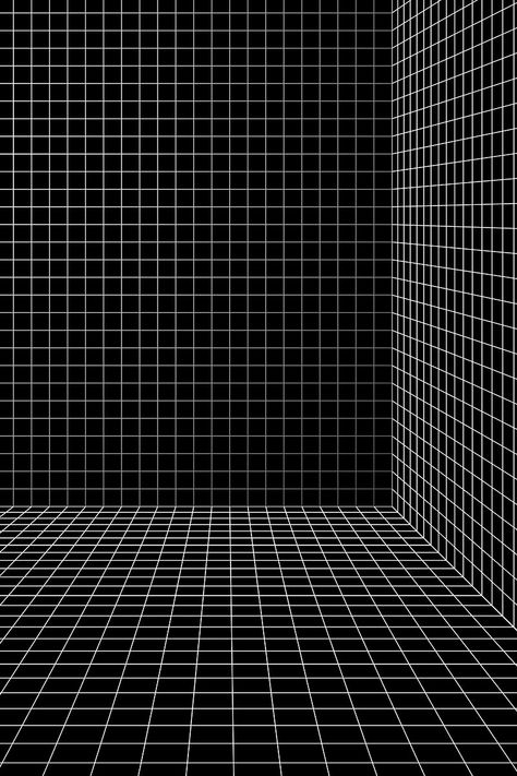 3D wireframe grid room background vector | free image by rawpixel.com / Aew 3d Wireframe, Pastel Design, Texture Graphic Design, Album Art Design, 3d Street Art, Room Background, Black And White Background, Wireframe, Aesthetic Backgrounds