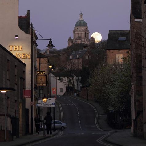 beautiful moon in my home city lancaster Lancaster England, Lancaster University, Full Moon Rising, Palm House, Old School House, Dormer Windows, Moon Rising, Butterfly House, Grammar School