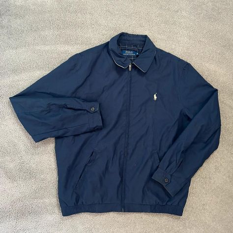 Men’s Ralph Lauren Navy Harrington Jacket, M.

Pit... - Depop Golf Jackets, Harrington Jacket, Polo Ralph Lauren Mens, Ralph Lauren Men, Nike Jacket, Athletic Jacket, Ralph Lauren, Navy