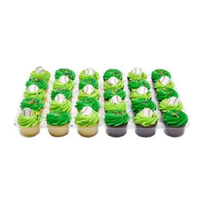 Baseball Cupcakes, 30 ct. - Sam's Club Soccer Cupcakes, Baseball Cupcakes, Disney Princess Cupcakes, Succulent Cupcakes, Amazing Cupcakes, 10 Inch Cake, Succulent Cake, Gold Cupcakes, Princess Cupcakes