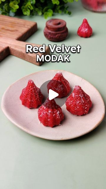 Redvelvet Recipe, Fireless Cooking For Kids, Fireless Cooking, Modak Recipe, Beetroot Juice, Food Indian, Ganpati Bappa Morya, Desiccated Coconut, Kids Cooking Recipes