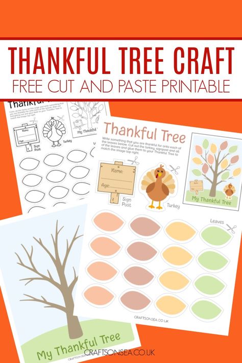 Create a thankful tree for kids with this step-by-step guide and download the free printable template to use with two designs to choose from. Free Thankful Tree Template, Free Thankful Tree, Preschool Thankful Tree, Thanksgiving Tree Printable Free, Thankful Tree Printable Free, Thankful Free Printable, Grateful Crafts For Kids, Thankful Worksheets Free Printable, Thankful For Crafts For Kids