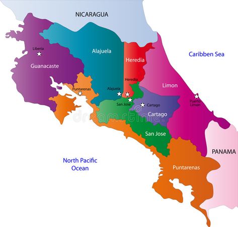 Costa Rica map. Designed in illustration with the states colored in bright color , #Ad, #illustration, #states, #colored, #Designed, #Costa #ad Costa Rica Map, Map Illustration, Ad Illustration, Illustrated Map, Design Simple, Bright Color, Geography, Costa Rica, Boundaries