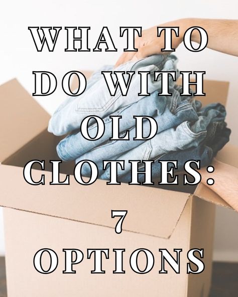 ✨ NEW✨  #Blog: What to Do With Old Clothes: 7 Options
"Instead of tossing them, there are numerous creative and environmentally friendly ways to deal with old clothing. Whether you're looking to recycle, donate, or upcycle, this guide will provide you with seven effective options for what to do with old clothing." Old Dupatta Reuse Ideas, Reuse Old Clothes, Recycle Old Clothes, Goodwill Store, Rare Pokemon Cards, Textile Recycling, Job Training, Second Hand Shop, Old Jeans