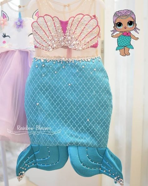 Mermaid Dress For Kids, Under The Sea Costumes, Sea Costume, Princess Mermaid, Dress For Kids, Mermaid Theme Party, Mermaid Parties, Little Mermaid Birthday, Kids Party Dresses