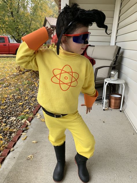 The goofy movie Powerline costume Power Line Goofy Movie Costume, Power Line Costume, Powerline Costume Diy, Powerline Halloween Costume, Goofy Movie Family Costume, Power Line Costume Goofy, Powerline Goofy Movie Costume, Goofy Costume Diy, Goofy Movie Party