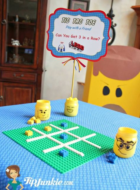 Lego Themed Games, Lego Party Ideas Games, Lego 10th Birthday Party, Lego Carnival Games, Lego Party Treats, Lego 8th Birthday Party, Lego 2nd Birthday Party, Lego Building Party, Diy Lego Birthday Party