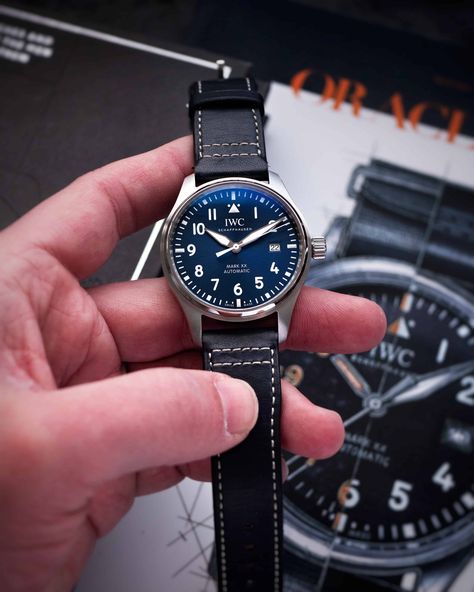 IWC Mark XX Review: Unveiling the Features of a Modern Classic Pilot Watch — MTR Watches Pilot Watches For Men, Iwc Mens Watches, Iwc Mark Xx, Iwc Pilot Watch, Iwc Portugieser Automatic 40, Iwc Pilot Chronograph, Omega Railmaster, Iwc Watches Pilot, Iwc Pilot