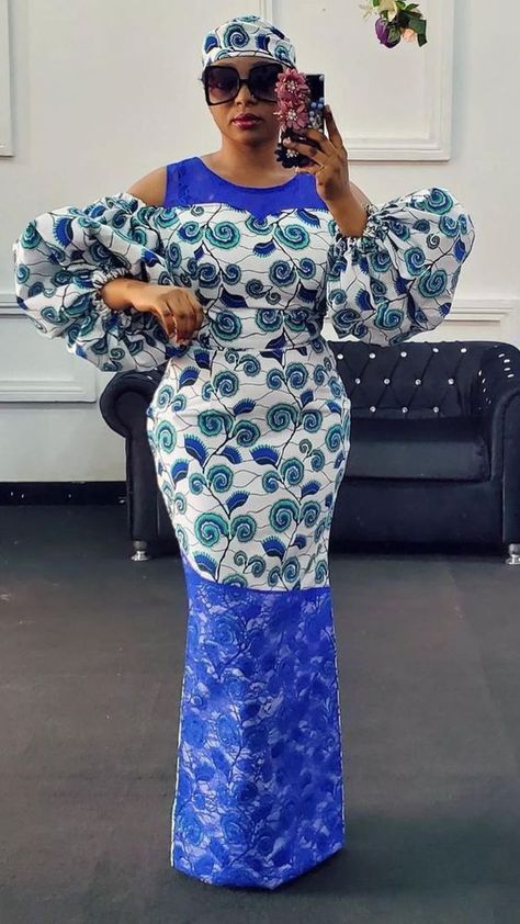 Trending Ankara Gown Styles | New Ankara Long Gown Styles 2023. - Gist94 African Wedding Guest Dress, Trending Ankara Gowns, Simple Ankara Gown Styles, Simple Ankara Gowns, Beautiful Ankara Gowns, Ankara Long Gown, Second Dress, Trendy Ankara Styles, Ankara Short Gown Styles