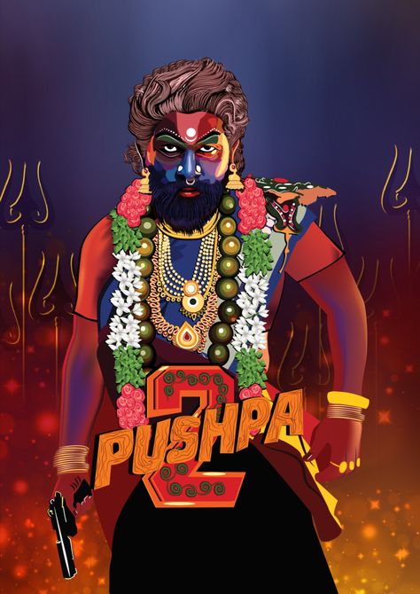 Allu Arjun #pushpa2 PUSHPA 2 upcoming movie poster #recreated VECTOR ART illistration Puspa2 Allu Arjun, Puspa 2allu Arjun, Pushpa 2, South Movie, Old Movie Poster, Sketch Images, Photography Men, Photoshop Backgrounds Backdrops, Movie Date