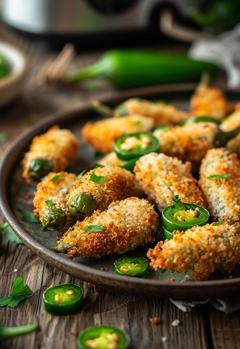 Learn How to Cook Air Fryer Jalapeno Poppers Recipe For Free | Recipes You'll Love, Made Easy! Jalapeño Popper Air Fryer, Air Fryer Stuffed Jalapenos, Jalapeno Poppers Air Fryer Recipe, Jalepeno Poppers In The Airfryer, Airfryer Jalapeno Poppers, Air Fried Jalapeno Poppers, Jalapeno Poppers Air Fryer, Jalapeños Poppers, Popper Recipes