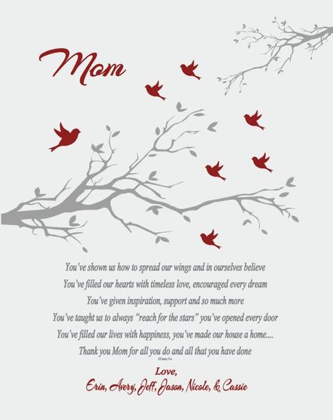 Dad Poems, Mom Quotes From Daughter, Mom Poems, Mothers Day Poems, Wedding Thank You Gifts, Roots And Wings, Father Christmas Gifts, You Poem, Thank You Mom