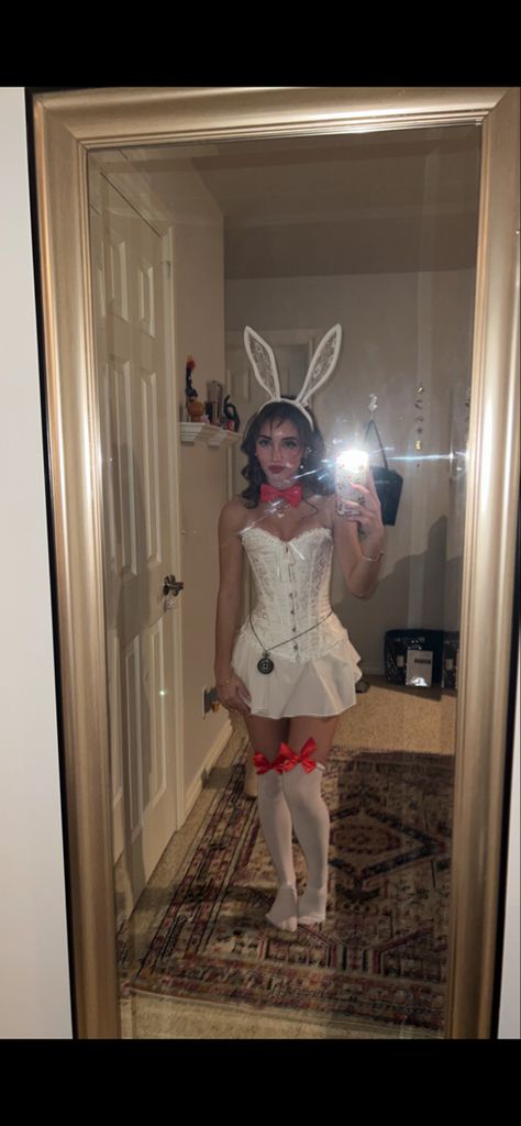 White Dress Disney Outfit, Mr Rabbit Alice In Wonderland Costume, Easter Halloween Costume, Cashire Cat Alice In Wonderland Costume, White Rabbit Halloween Makeup, Brown Bunny Costume, Halloween Costumes White Rabbit, Hot Alice In Wonderland Costume, The White Rabbit Halloween Costume