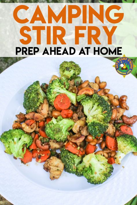 Camping Stir Fry, Griddle Meals, Blackstone Meals, Hardy Meals, Camper Food, Rv Food, Rv Recipes, Kielbasa And Cabbage, Camp Recipes