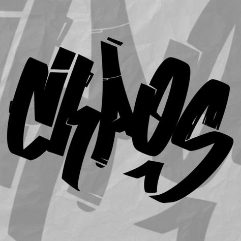 Chaos Chaos Logo Design, Chaos Logo, Wild Graffiti, Font Graffiti, Nautical Star Tattoos, Alphabet Graffiti, Graffiti Wildstyle, Graff Art, Nautical Star