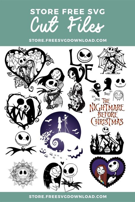 Nightmare Before Christmas Svg, Free Cricut Images, Nightmare Before Christmas Ornaments, Cricut Svg Files Free, Idee Cricut, Projets Cricut, Cricut Halloween, Image Svg, Cricut Projects Beginner