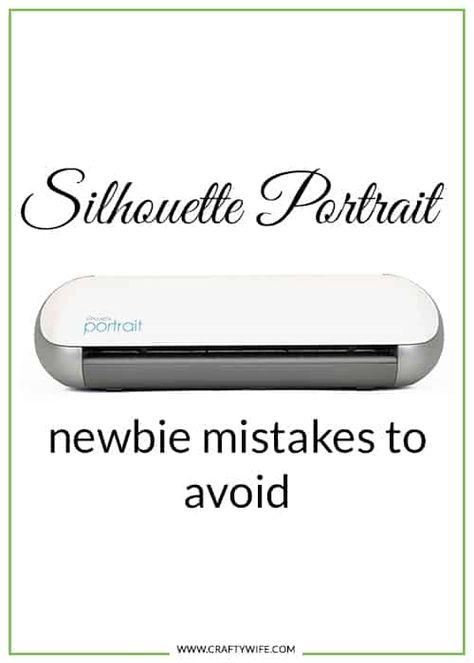 Take a page out of my book and avoid these newbie mistakes with your Silhouette Portrait! Skip the frustration and jump right into fun and easy crafts with your new machine. Silhouette Portrait Tutorials, Silhouette Portrait Projects, Embroidery Portrait, Ideas For Embroidery, Cricut Expression, Silhouette Tutorials, Silhouette Cameo Machine, Circuit Projects, Modeling Tips