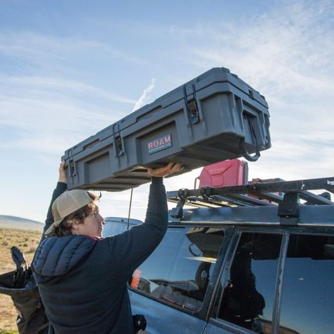 When you’re traveling out of the road, your gear is everything. Problems like there not being enough space to fit everything in your car to items getting wet from rain or spilled liquids can turn an entire trip upside down. What you need is a hardshell case. ROAM Adventure Co. has been on a mission […] The post Looking For A Better Way To Store Your Gear? Try A Rugged Storage Case appeared first on BroBible. Tundra Accessories, Roof Storage, Overland Gear, The Road Warriors, Heavy Duty Hinges, Box Building, Overland Vehicles, Roof Rails, Base Camp